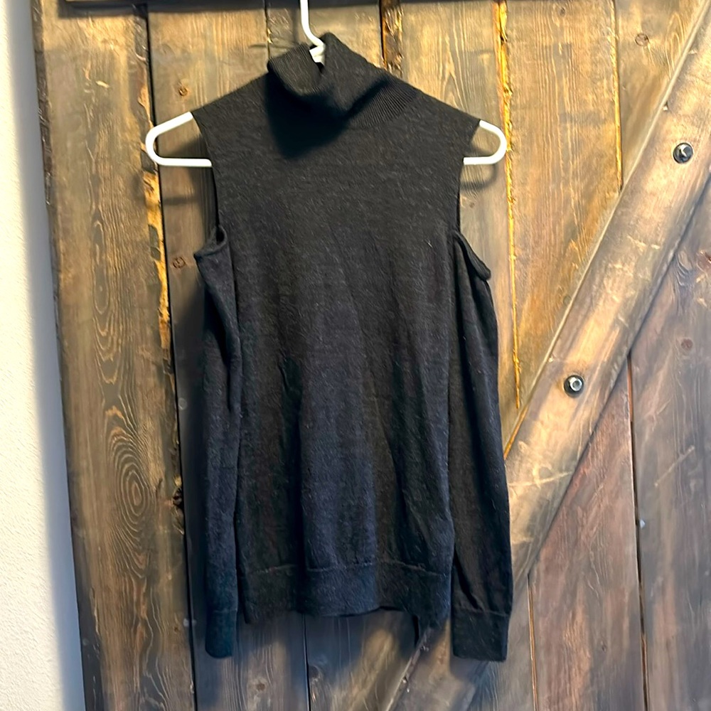 All Saints Cold Shoulder Turtleneck Sweater - sz 2 (US)